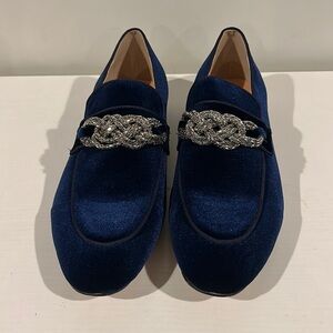 Navy Blue Suede Shoes